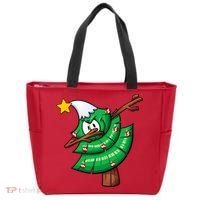 Dabbing Christmas Tree Tote Bag thumb 0