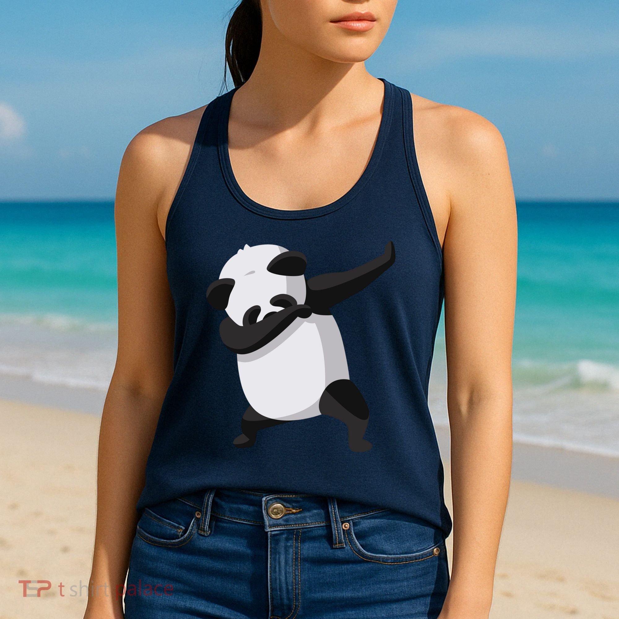 Dabbing Dab Panda Women's Tank Top