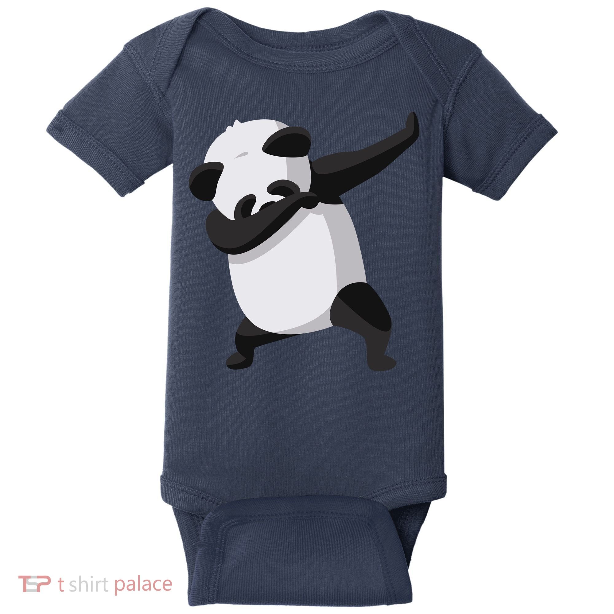 Dabbing Dab Panda Baby Bodysuit