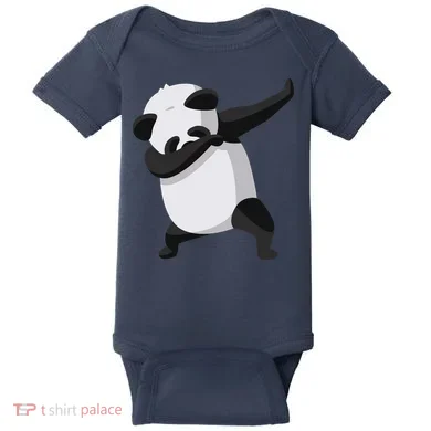 Dabbing Dab Panda Baby Bodysuit
