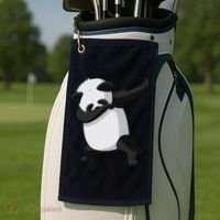 Dabbing Dab Panda Golf Towel thumb 2