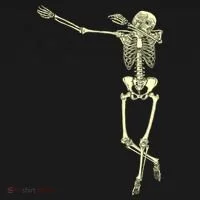 Dabbing Dab Skeleton Doggie Tank thumb 4