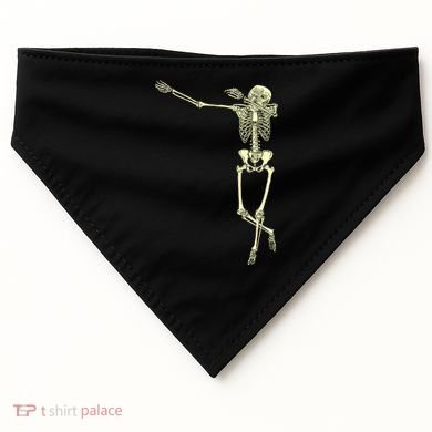 Dabbing Dab Skeleton USA-Made Doggie Bandana