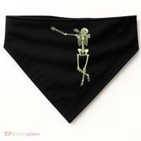 Dabbing Dab Skeleton USA-Made Doggie Bandana thumb 0