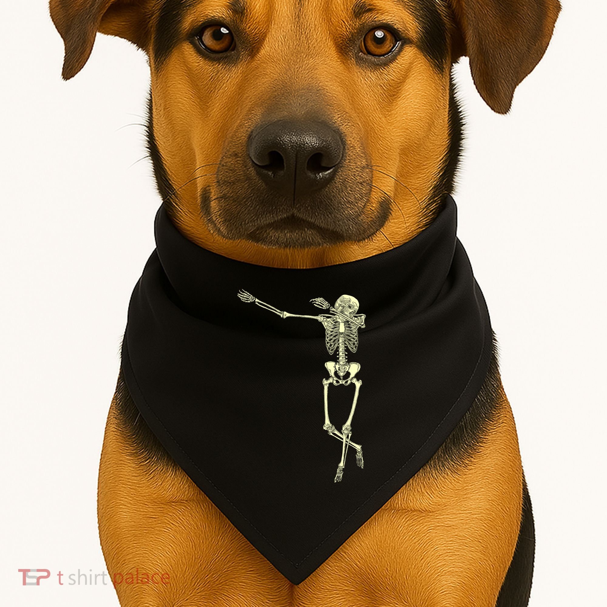 Dabbing Dab Skeleton USA-Made Doggie Bandana