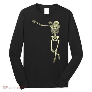 Dabbing Dab Skeleton Long Sleeve Shirt