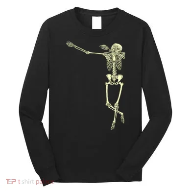 Dabbing Dab Skeleton Long Sleeve Shirt