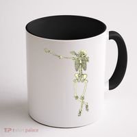 Dabbing Dab Skeleton Coffee Mug thumb 1