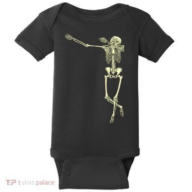 Dabbing Dab Skeleton Baby Bodysuit