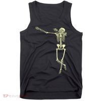 Dabbing Dab Skeleton Tank Top thumb 0