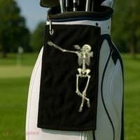 Dabbing Dab Skeleton Golf Towel thumb 2