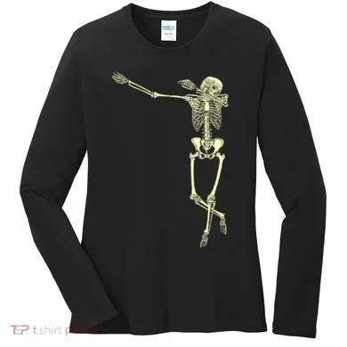 Dabbing Dab Skeleton Women's Long Sleeve Shirt