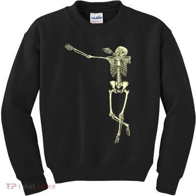 Dabbing Dab Skeleton Kids Sweatshirt