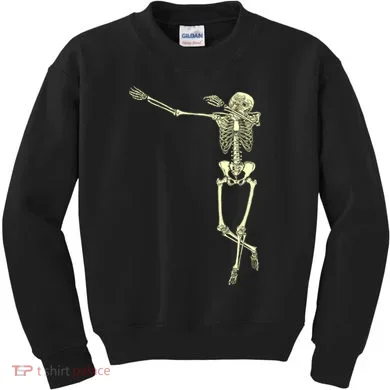 Dabbing Dab Skeleton Kids Sweatshirt