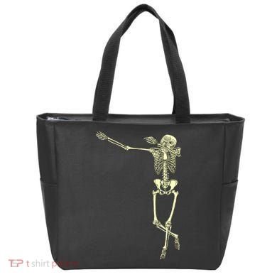 Dabbing Dab Skeleton Tote Bag
