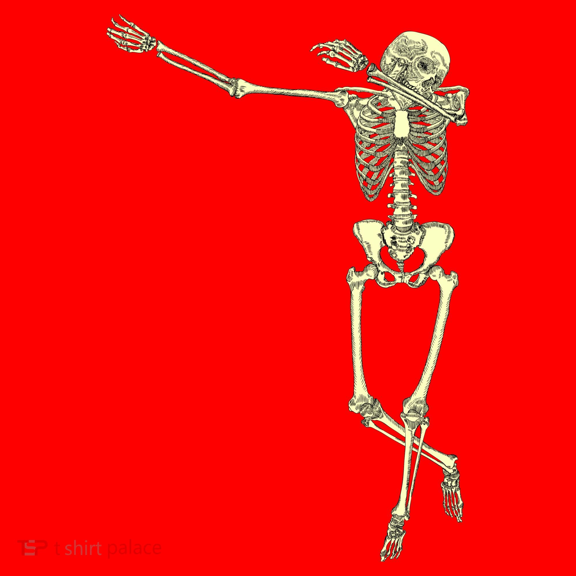 Dabbing Dab Skeleton Santa Hat