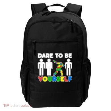 Dabbing Dare to be Yourself Autism Awareness Backpack