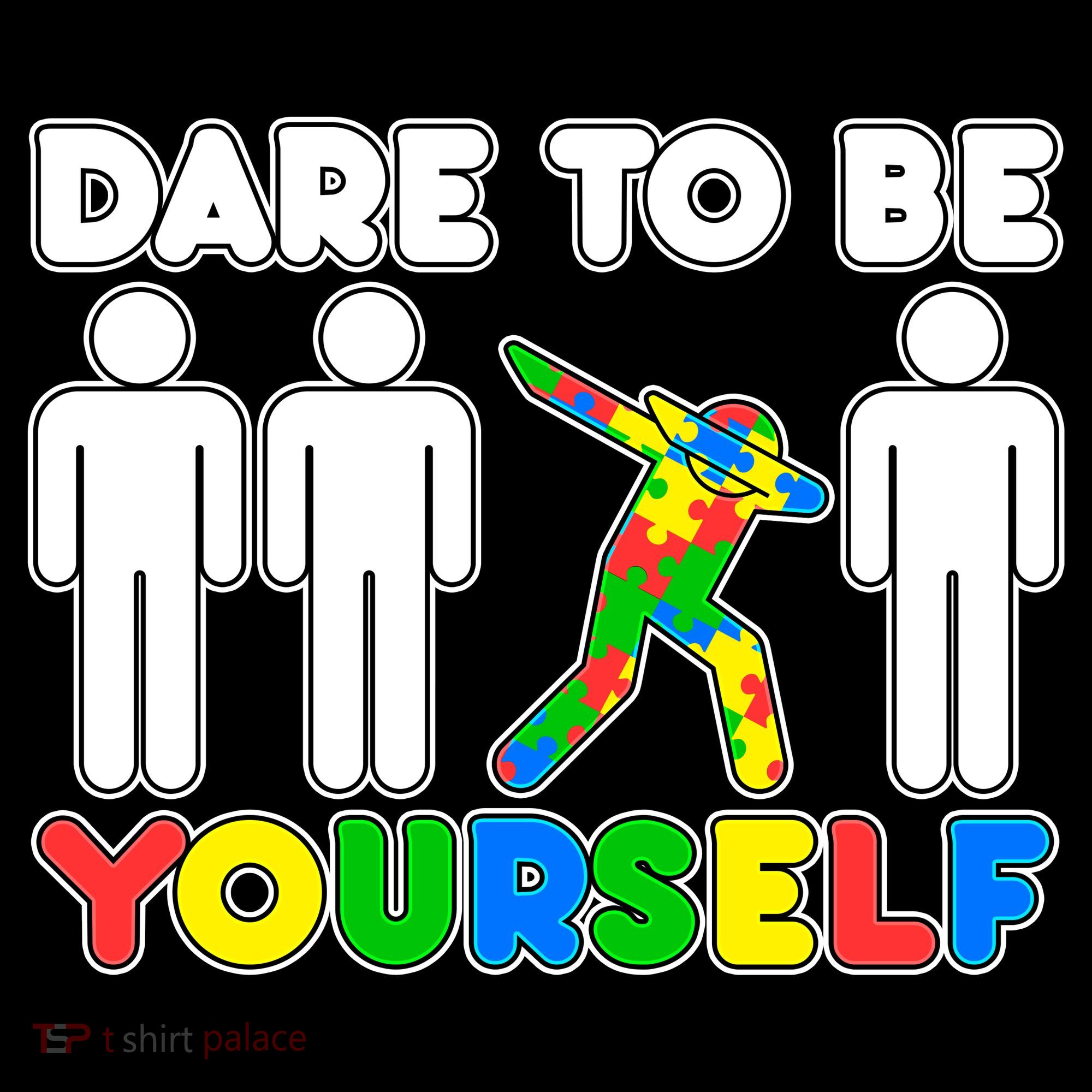 Dabbing Dare to be Yourself Autism Awareness Backpack