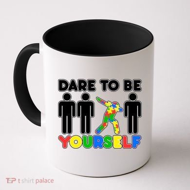 Dabbing Dare to be Yourself Autism Awareness Coffee Mug