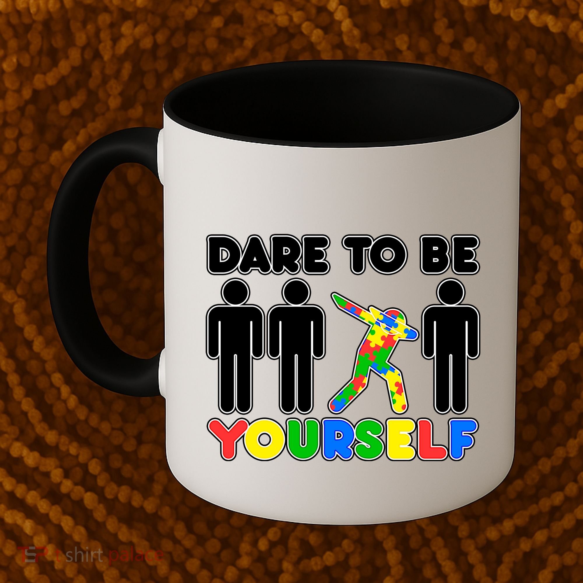 Dabbing Dare to be Yourself Autism Awareness Coffee Mug
