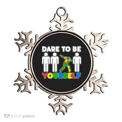 Dabbing Dare to be Yourself Autism Awareness Ornament