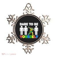 Dabbing Dare to be Yourself Autism Awareness Ornament thumb 0