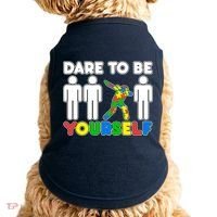 Dabbing Dare to be Yourself Autism Awareness Doggie Tank thumb 0