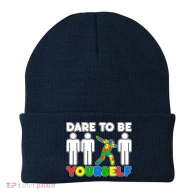 Dabbing Dare to be Yourself Autism Awareness Beanie