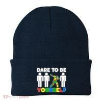 Dabbing Dare to be Yourself Autism Awareness Beanie thumb 0