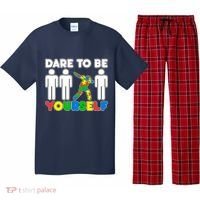 Dabbing Dare to be Yourself Autism Awareness Pajama Set thumb 0