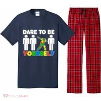 Dabbing Dare to be Yourself Autism Awareness Pajama Set thumb 0