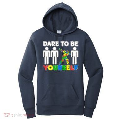 Dabbing Dare to be Yourself Autism Awareness Women's Hoodie