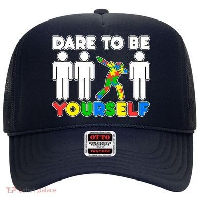 Dabbing Dare to be Yourself Autism Awareness Hat