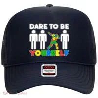 Dabbing Dare to be Yourself Autism Awareness Hat thumb 0