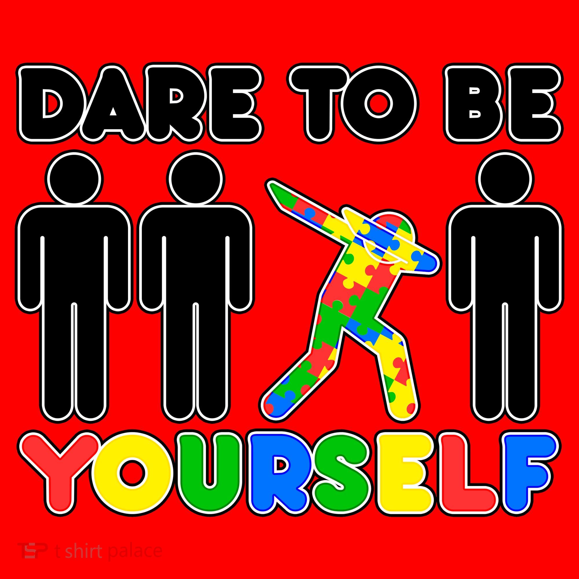 Dabbing Dare to be Yourself Autism Awareness Santa Hat