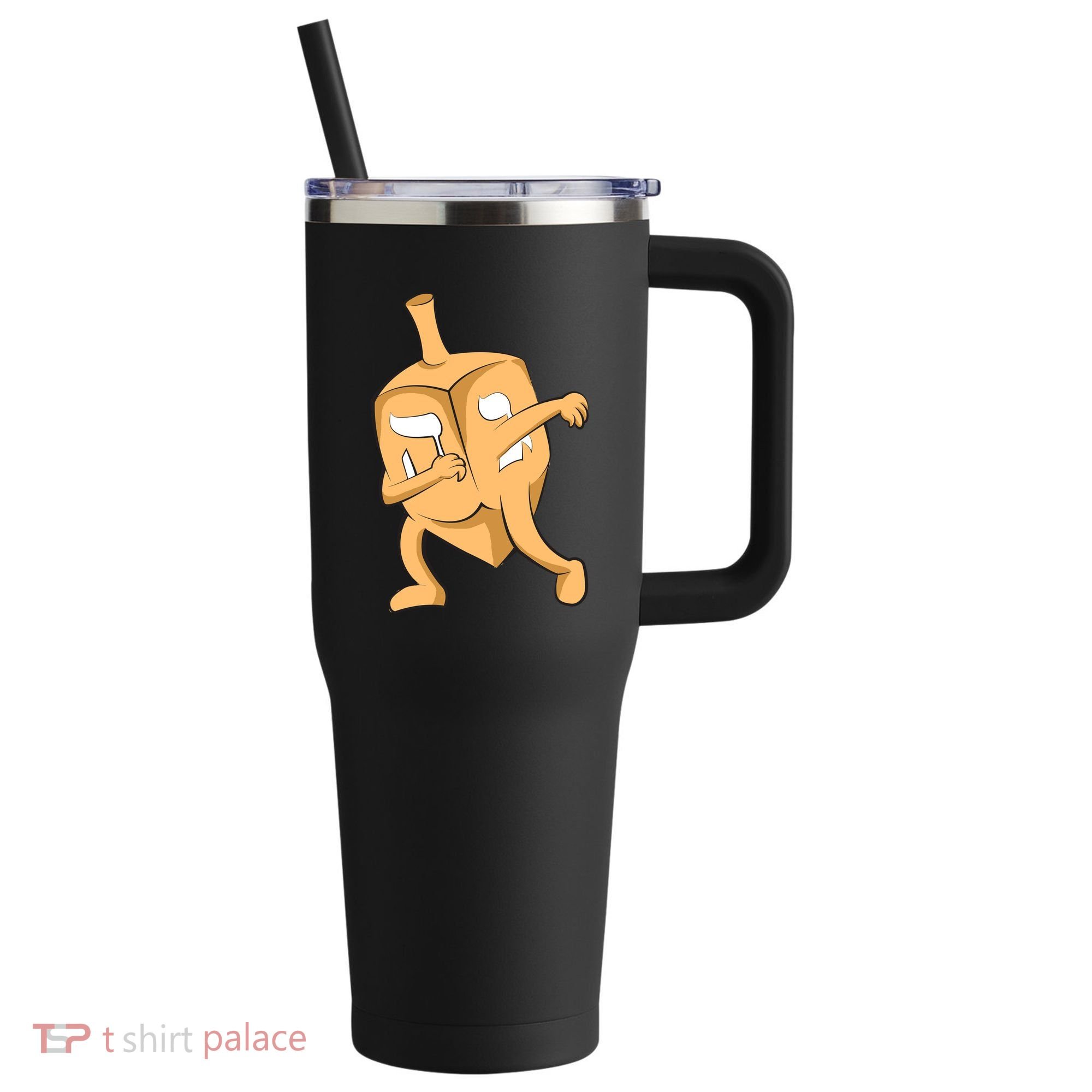 Dabbing Dreidel 40oz Vacuum Insulated Stainless Steel Travel Tumbler