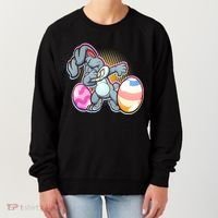 Dabbing Easter Bunny Women's Sweatshirt thumb 0