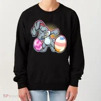 Dabbing Easter Bunny Women's Sweatshirt thumb 0
