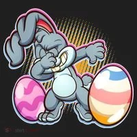 Dabbing Easter Bunny Women's Sweatshirt thumb 2