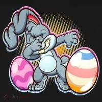 Dabbing Easter Bunny Doggie Tank thumb 4