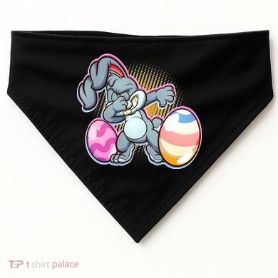 Dabbing Easter Bunny USA-Made Doggie Bandana