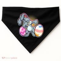 Dabbing Easter Bunny USA-Made Doggie Bandana thumb 0