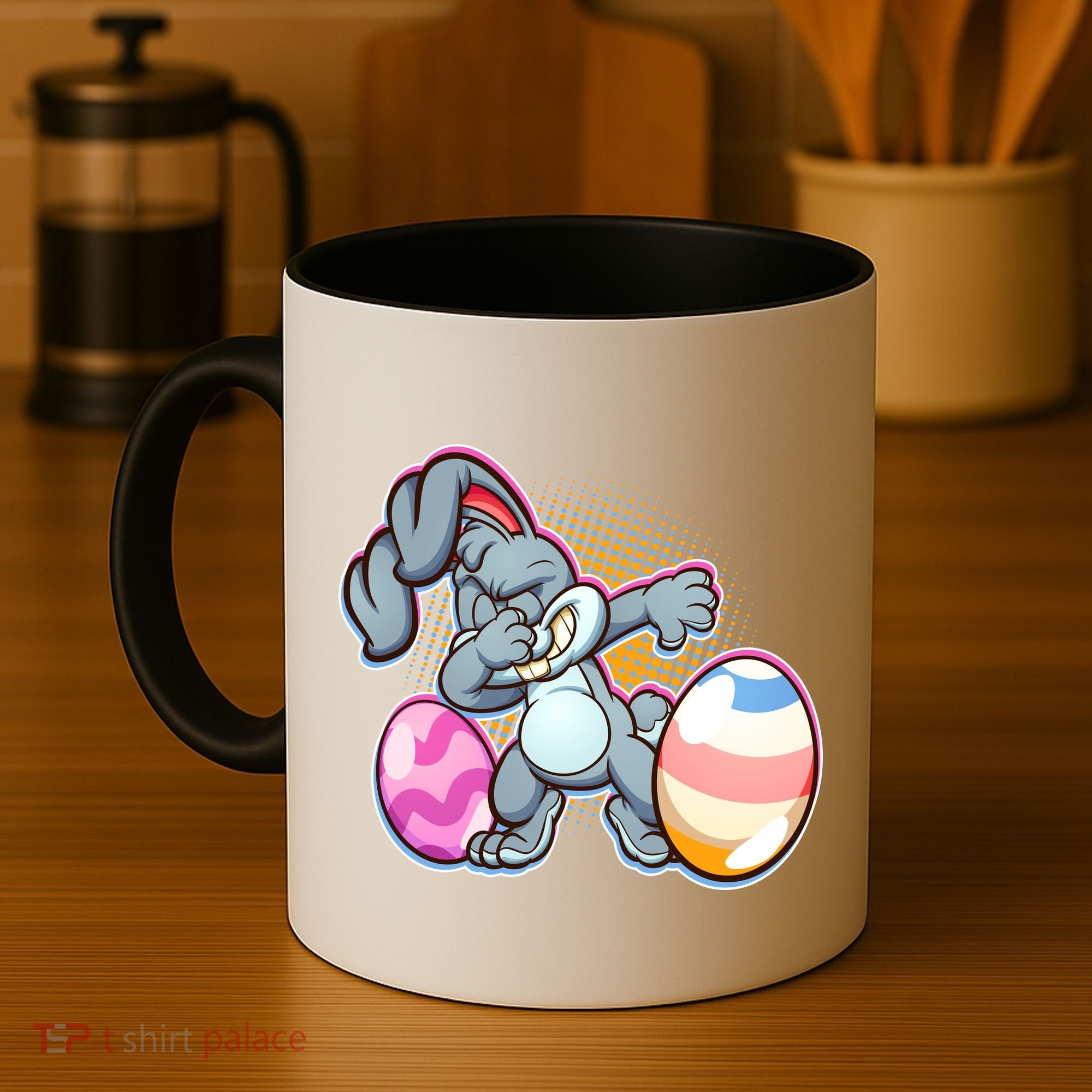 Dabbing Easter Bunny Coffee Mug