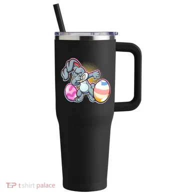 Dabbing Easter Bunny 40oz Vacuum Insulated Stainless Steel Travel Tumbler