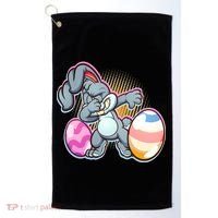 Dabbing Easter Bunny Golf Towel thumb 0