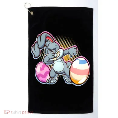 Dabbing Easter Bunny Golf Towel