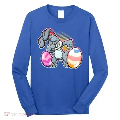 Dabbing Easter Bunny Long Sleeve Shirt