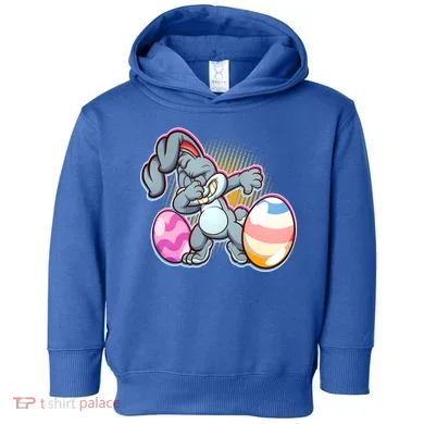 Dabbing Easter Bunny Toddler Hoodie