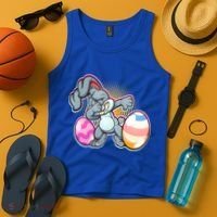 Dabbing Easter Bunny Tank Top thumb 4