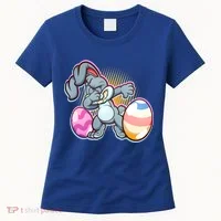 Dabbing Easter Bunny Women's T-Shirt thumb 0